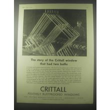 1954 Crittall Windows Ad - The story of the Crittall window that had two baths