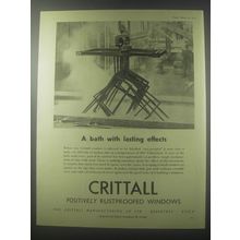 1954 Crittall Windows Ad - A bath with lasting effects