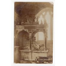 St Peter's Church Tomb Inkberrow Postcard RP Worcestershire