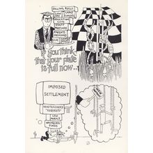 Schoolteacher Pay Cuts 1980s Discontentment Campaign Political Postcard
