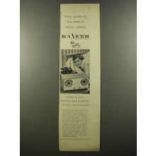 1954 RCA Victor Clock-Radio Ad - Your guide to the best in clock-radios