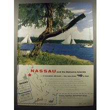 1956 Nassau, Bahamas, Development Board Tourism Ad