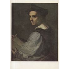 Andrea Del Sarto Portrait Of A Young Man Painting Postcard