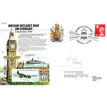Baron Home Conservative MP Britian Declares War On Germany Hand Signed FDC