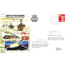 JH Youngs & HJ Instance WW2 Air Veterans Battle Of The Atlantic MULTI Hand Signe