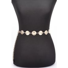 Round Metal Chain Belt