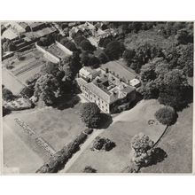 Photograph Oughtrington Hall, Lymm, Cheshire. Aerial view