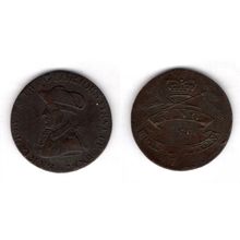 Great Britain. Earl Howe Halfpenny 1794. dy12373