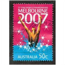 AUS 2007 50c 'MELBOURNE FINA CHAMPIONSHIPS' FINE USED (EBID14999)