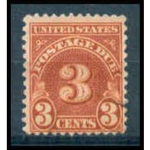 Used J82 3c Postage Due Average Plus WA1376