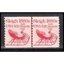 1900 5.2c Sleigh Fine MNH Dry Gum CNP Left 2 PA0340