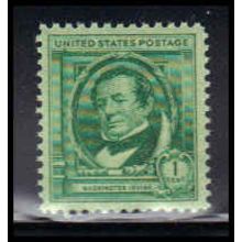 859 1c Washington Irving Fine Plus MNH KA2204