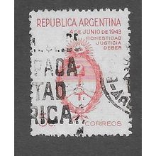 ARG 1943 5c '1943 REVOLUTION ' FINE USED (EBID79-068)