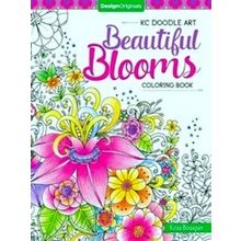 KC Doodle Art Beautiful Blooms Coloring Book - Krisa Bousquet