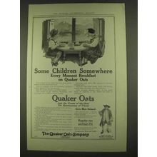 1913 Quaker Oats Ad - Some Children Somewhere