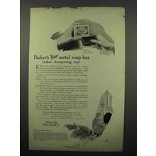 1923 Packer's Soap Ad - New Metal Soap Box