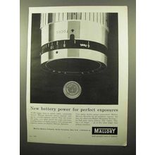 1963 Mallory Mercury Batteries Ad - New Power