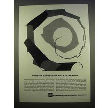 1963 Mannesmann Pipe Ad - From Mills to the Moon