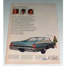 1967 Ford Car Ad - Swirled Whirled Uncurled
