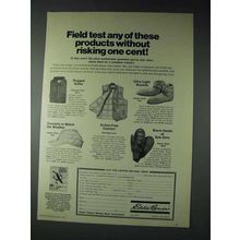 1973 Eddie Bauer Ad - Goose Down Cap, Downlight Vest