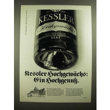 1979 Kessler Champagne Ad - in German - Hochgewachs