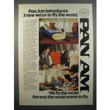 1979 Pan Am Airline Ad - 3 New Ways to Fly the World