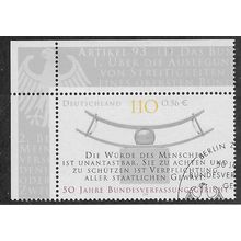 GER 2001 110pf '50TH ANN OF THE FEDERAL CONSTITUTIONAL' FINE USED (EBID53-923)