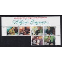 3339-3344 33c Composers Fine MNH 4/2 Top P11111 L01595