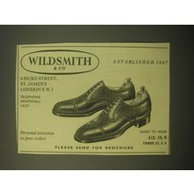 1965 Wildsmith & Co. Shoes Advertisement