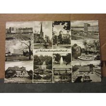 multiview, MONCHENGLADBACH, GERMANY used vintage postcard RP 1962 pm =