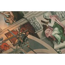Artist Of Michelangelo Sistine Chapel Worthing Sussex postcard