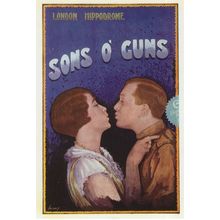 Sons O Guns London Hippodrome Musical Comedy Theatre Postcard