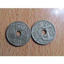 Spain 1956 Franco 1949-56* 50 Centimos Coin