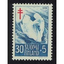 Finland Swan Bird 1956 MNH SG#563