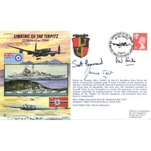 Sinking Of The Tirpitz 1944 Military WW2 MULTI Hand Signed FDC