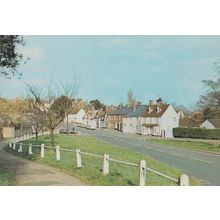 Brook Street Great Bardfield Dunmow Essex Postcard