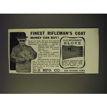 1942 10-X Rifleman's Coat and Rifleman's Glove Ad