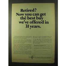 1966 Equitable Life Assurance Ad - Retired? Best Buy