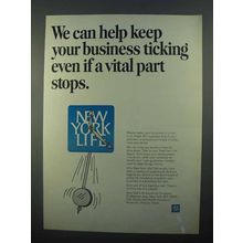 1968 New York Life Ad - Keep Your Business Ticking