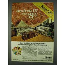 1978 Sears Andrea III Carpeting Ad