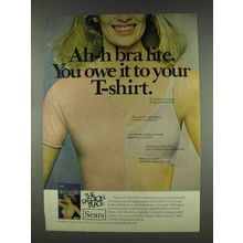 1978 Sears Ah-h Bra Lite Ad - Owe Your T-Shirt