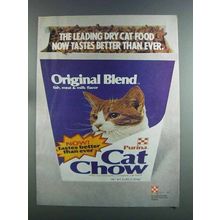 1982 Purina Cat Chow Ad - Tastes Better