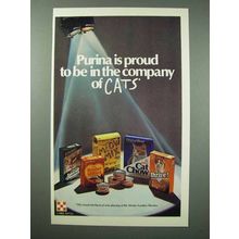 1982 Purina Cat Food Ad - Meow Mix, Tender Vittles +