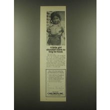 1985 Children, Inc. Ad - Girl Shouldn't Have to Beg