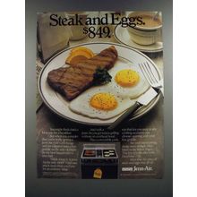 1986 Jenn-Air S100 Grill-Range Ad - Steak and Eggs. $849.