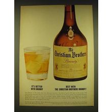 1962 Christian Brothers Brandy Ad - It's better with brandy