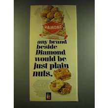 1966 Diamond Walnuts Ad - Any brand beside Diamond would be just plain nuts