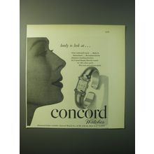 1948 Concord Bangle Bracelet Watch Ad - Lovely to look at