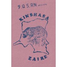 Kinsaha The Congo Zaire Amateur Radio QSL Card