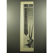 1955 Bronzini Quantir Tie Ad - From our Fall collection